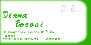 diana borosi business card